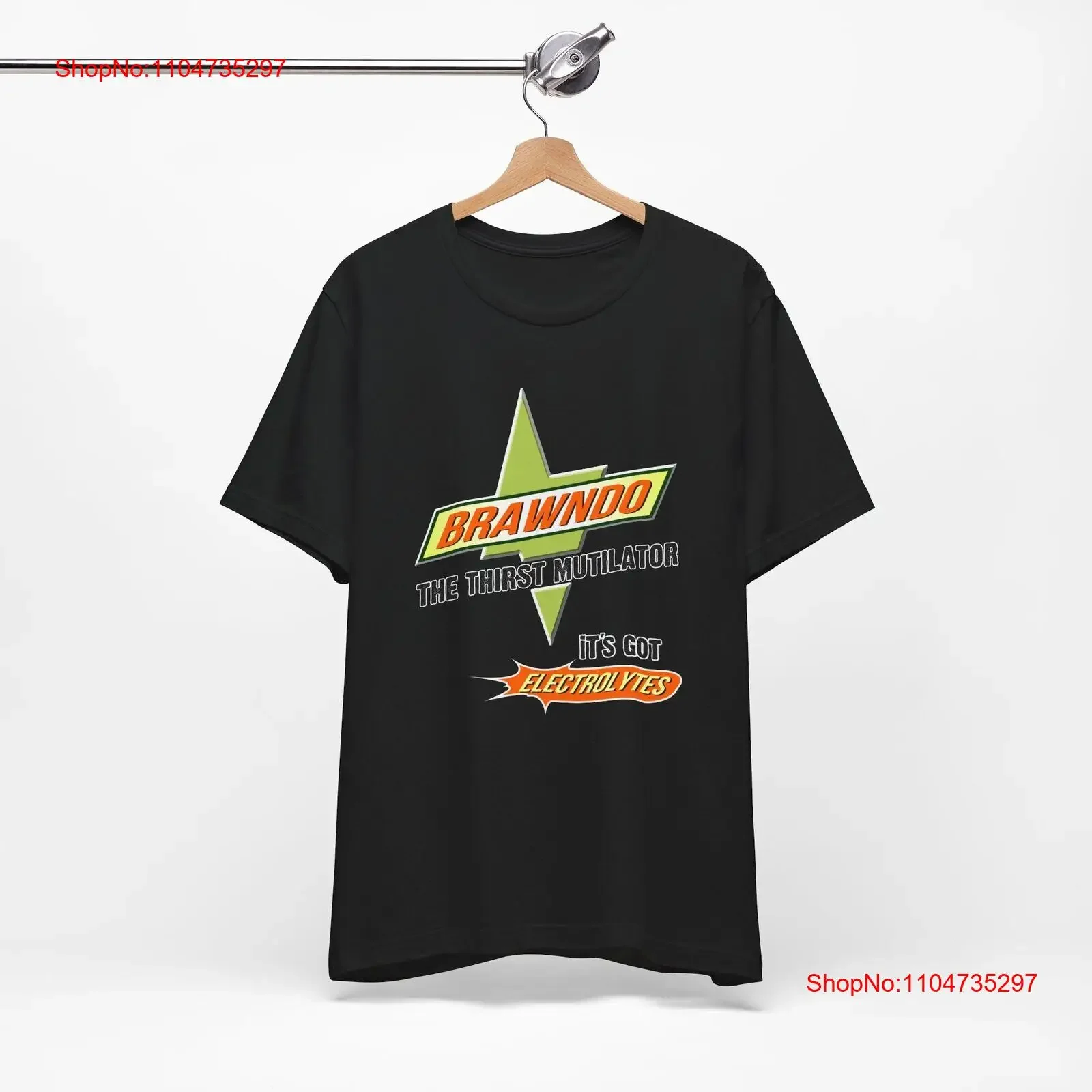 BRAWNDO The Thirst Mutilator t shirt Brawndo's Got Electrolytes Idiocracy Parody vintage Washed Stylish Versatile streetwear