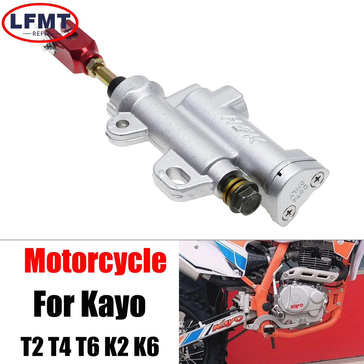 

Motorcycle Rear Hydraulic Brake Master Cylinder Pump For Kayo K2 K T2 T4 T6 Bosuer BSE M4 M2 K5 Nc250 250cc ATV Dirt Bike