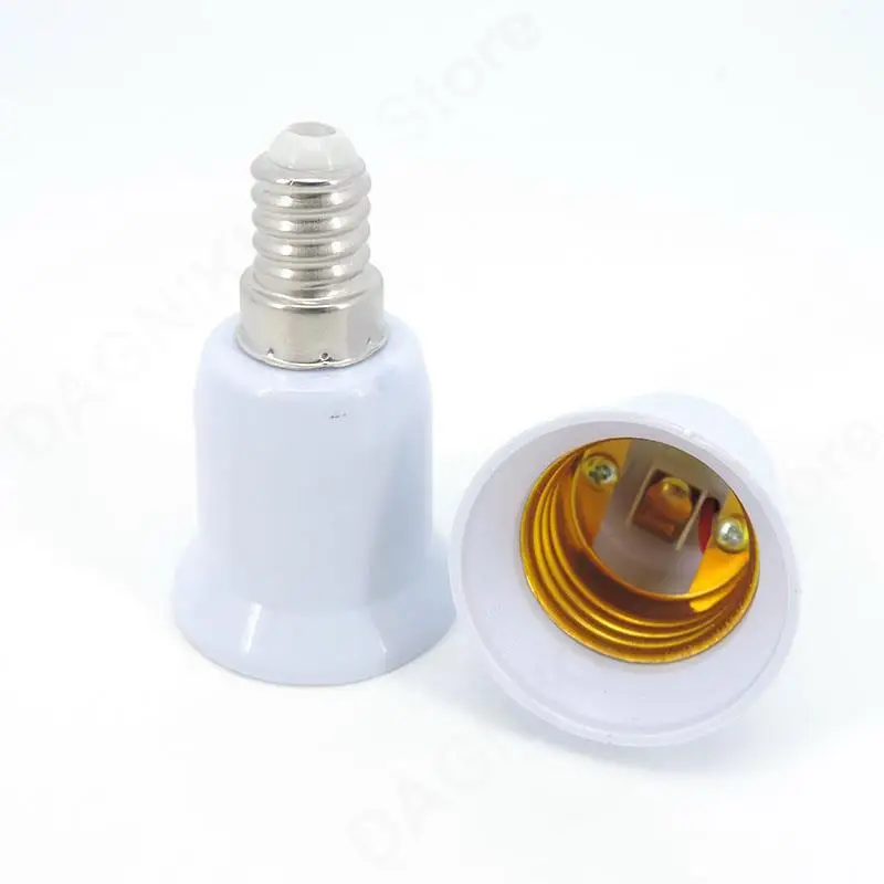 1/2/5pcs E14 to E27 to E14 male female LED Light Lamp Bulb base power supply Socket Holder Converter AC Adapter Fireproof v