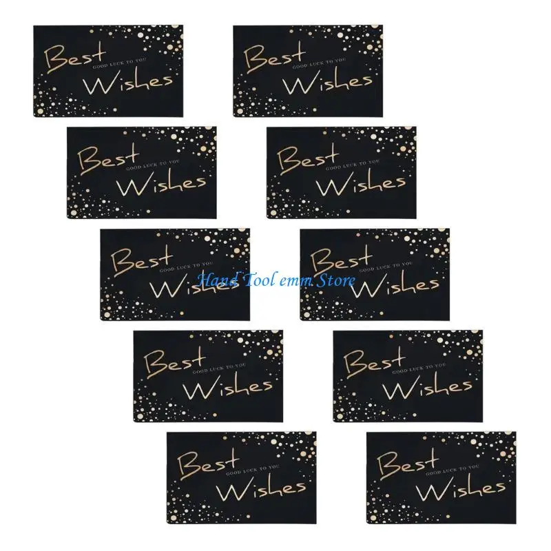 H37F 10 Cái/bộ Dập Nổi Lá Vàng Thẻ Bao Thư Kinh Doanh Cảm Ơn Bạn Thiệp Chúc Mừng Cho Tiệc Sinh Nhật Tắm Cho Bé