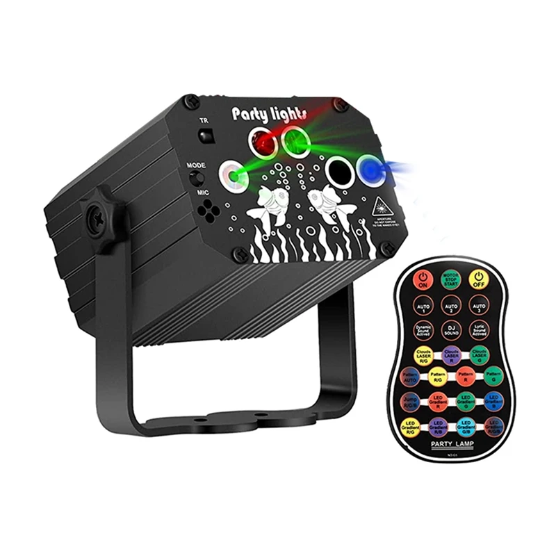 

JFBL Hot DJ Party Light Stage - Northern Light Effect RGB Sound Activated Disco Strobe Lighting With Remote Control