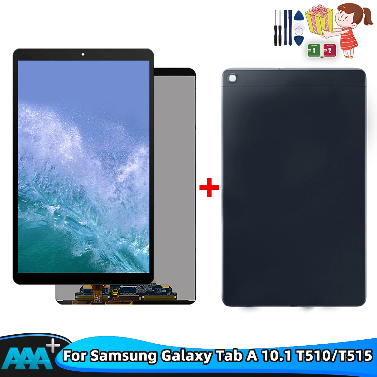 

10.1"100% Tested LCD For Samsung Galaxy Tab A 10.1(2019) T510 T515 T517 T510N Display Touch Screen Digitizer Assembly With Cover