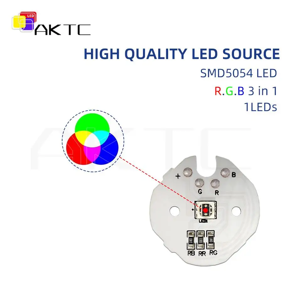 Nowa okrągła płyta źródła światła LED 31 mm Niskonapięciowy moduł przełącznika dotykowego DC 5V RGB do ładowania Czerwony, zielony, niebieski