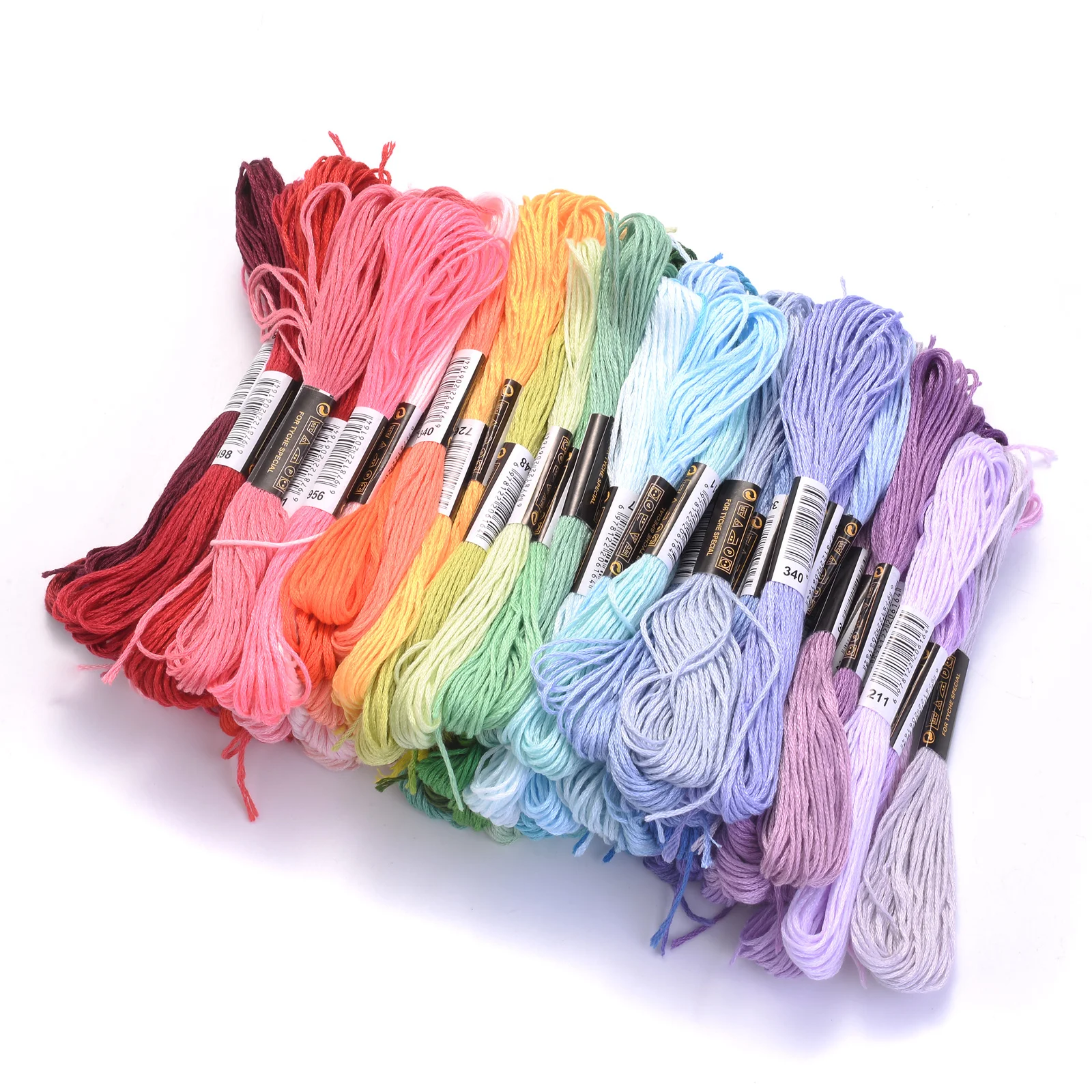 Embroidery Floss - iYOE 50 Skeins Rainbow Color Embroidery