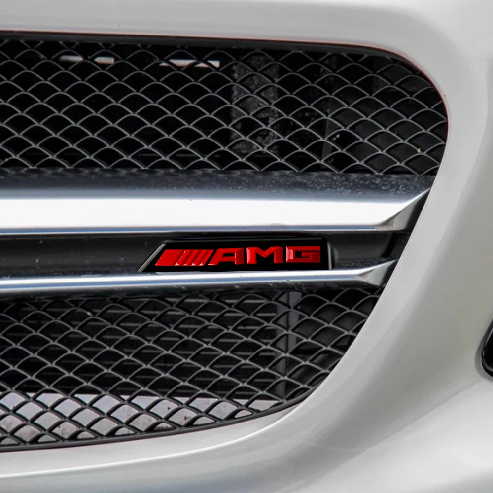 3d amg emblem auto styling frontgrill abzeichen dekoration für mercedes benz exklusiv amg w108 w124 w126 w140 w168 w169 w176 w177