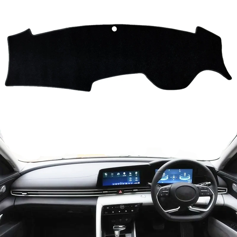 For Hyundai Elantra Avante I30 CN7 2020-2023 2024 Anti-UV Dashboard Cover Mat Pad Protector Car Dash Sunshade Carpet Accessories