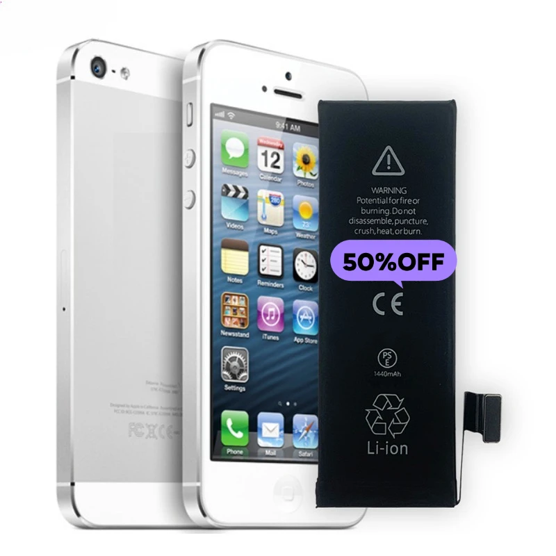 

A1429/1428/1442 for IPhone 5G Mobile Phone Battery High Quality High Capacity Battery Replacement Bateria Grade A Cell with Tool