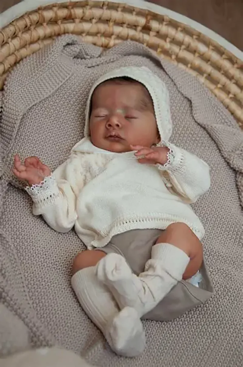 Mika Reborn Doll Kit New Arrival 20Inch Unfinished Unpainted Blank DIY Doll Parts With Cloth Body Collectible Art Doll