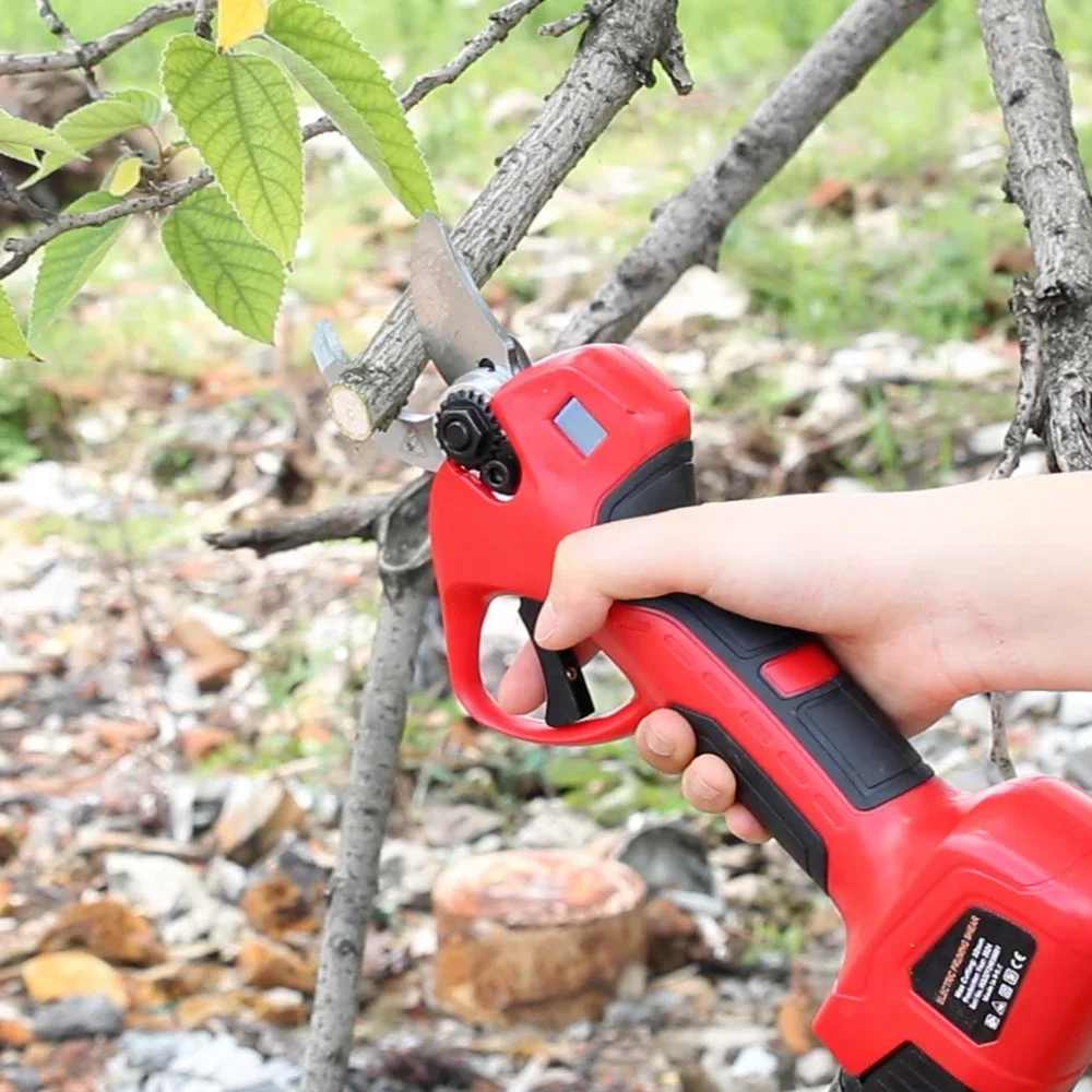 Electric Pruner Cordless Pruner Professional Best Electric Pruning Scissors 2 Batteries 35mm Electric Pruning Shears