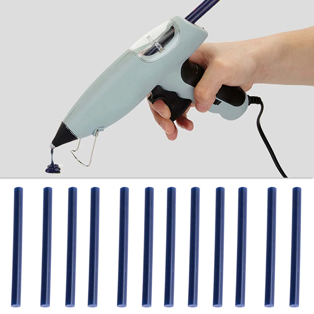 

20 шт. термоплавкий клей-карандаш, объемные цветные полоски, клейкие красочные клеи