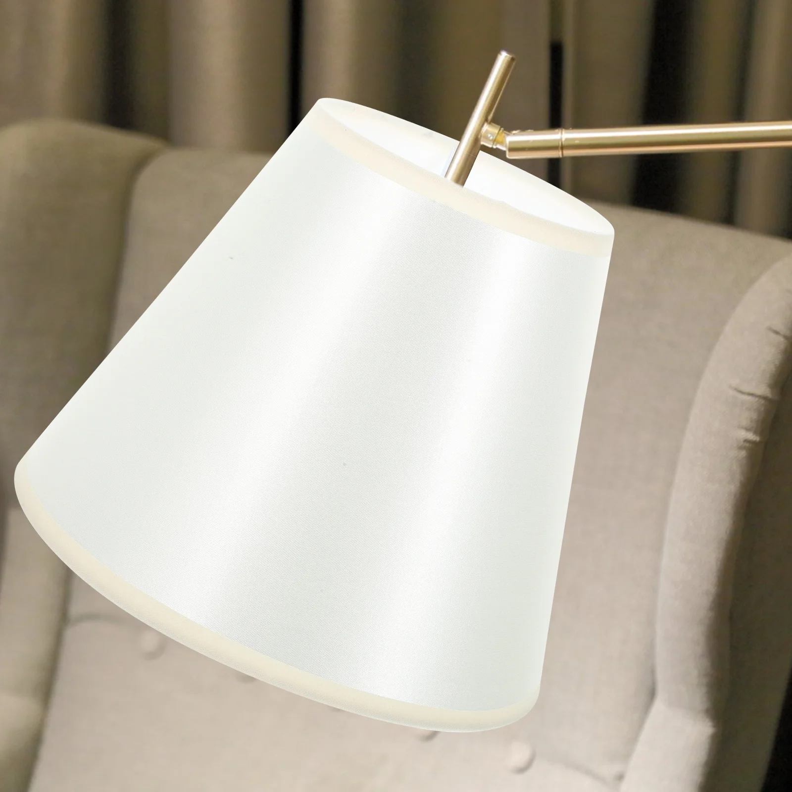 Цельный тканевый чехол для лампы с металлическим каркасом, мягкая передача света для настольного настенного светильника, внутреннее освещение, винтажный