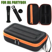 Bolsa de almacenamiento portátil, Estuche De Viaje duro impermeable, funda de silicona a prueba de golpes, soporte de micrófono para micrófono inalámbrico JBL PartyBox