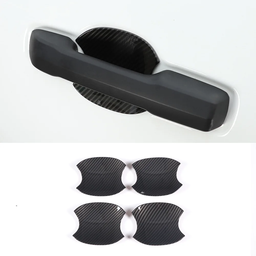 

outer door bowl handle sticker For 22-23 Toyota Tundra ABS carbon fiber pattern auto parts