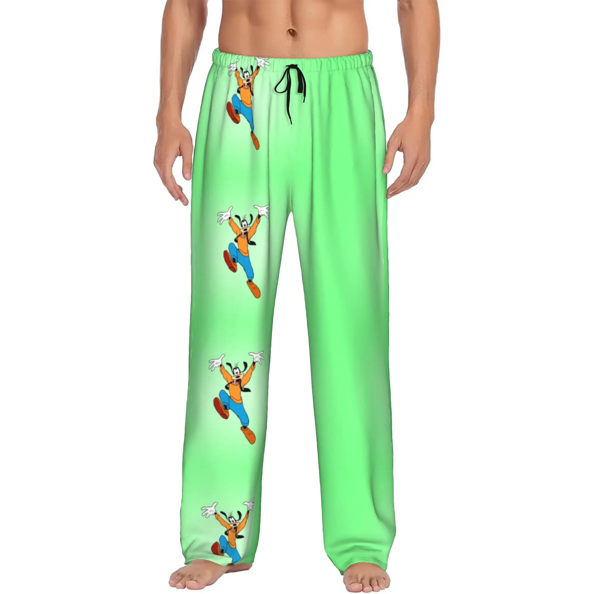 

Custom G-Goofy Goof Pajama Pants Men Anime Cartoon Sleepwear Lounge Sleep Bottoms Stretch with Pockets