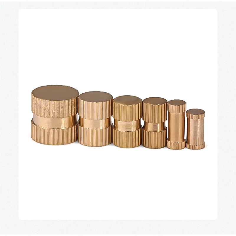 

M3 M4 M5 M6 M8 Type B Copper Flower Mother Inlay Embedded Parts Nut No Hole Injection Molding Brass Knurled Nuts