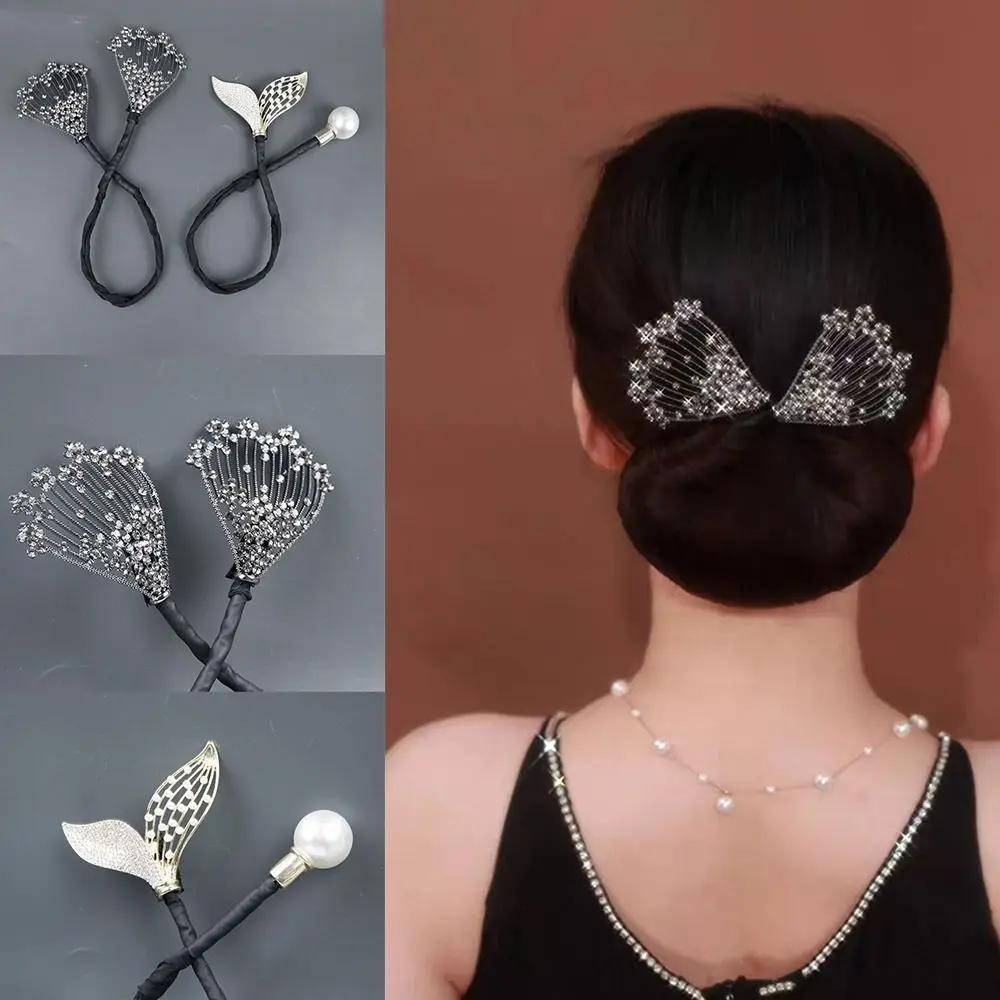 Hair Accessories Fishtail Pearl Hair Clip Gift Hair Styling Tool Hair Bun Maker Hairstyle Twist Clip Girl