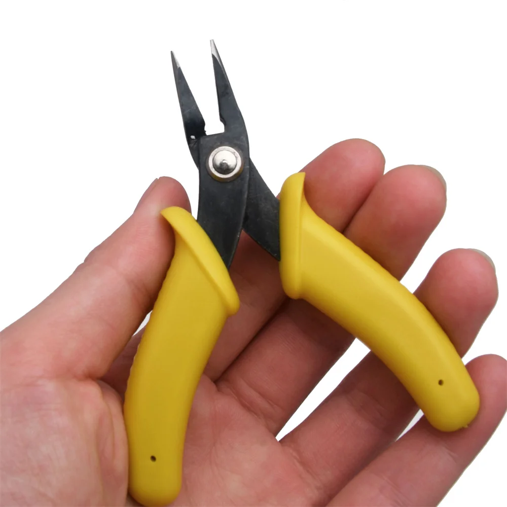 3.5inch Mini Flat Nose Pliers Micro Cut Plier Nose Plier Small Chain Pliers Smooth Jaw Fine Pliers For DIY Jewelry Making Tool