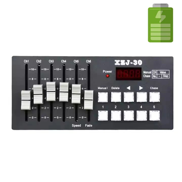 ZC1-Mini Batterie DMX Controller Bühnenbeleuchtung Konsole Moving Head Lights