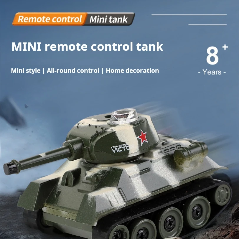 1:100 スケールミニタイガー RC タンクモデル模倣リモートラジオリモートコントロールタンク電子男の子のおもちゃ子供キッズギフト
