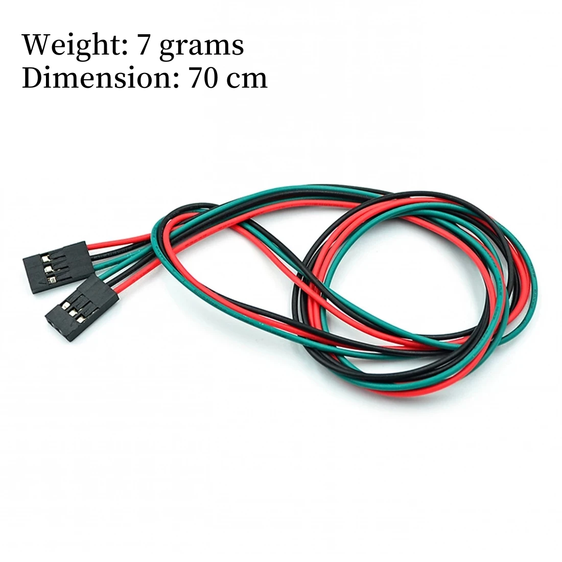 70 cm lange Dupont-Verbindungskabel (Buchse-zu-Buchse), geeignet für 2-Pin / 3-Pin / 4-Pin-Anschlüsse von 3D-Druckern – Detail 3