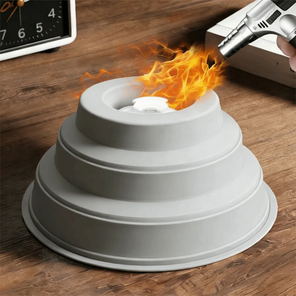 Silicone Magnetic Microwave Splatter Cover Folding Cold/Heat Resistance Microwave Splash Guard Splash-proof