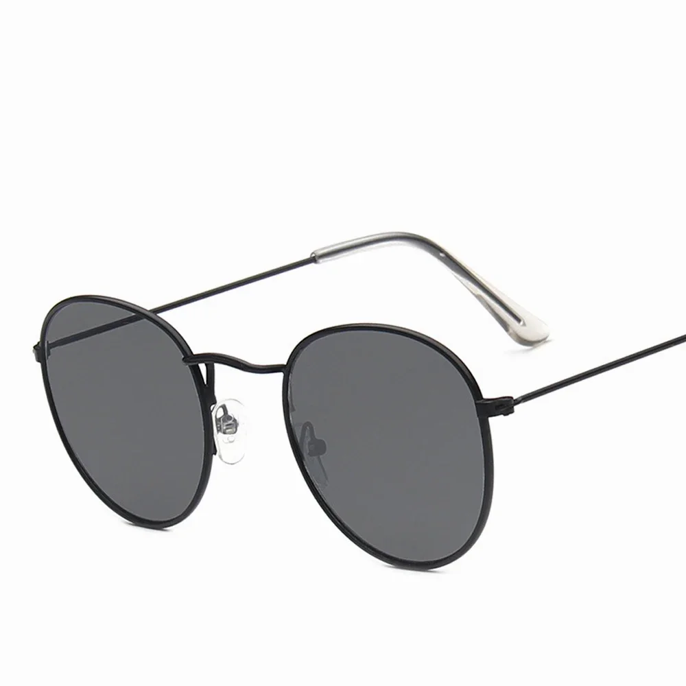 Vintage lustrzane okulary przeciwsłoneczne męskie i damskie okulary przeciwsłoneczne Retro z metalową ramką wyjściowy modny okularów — zdjęcie 3
