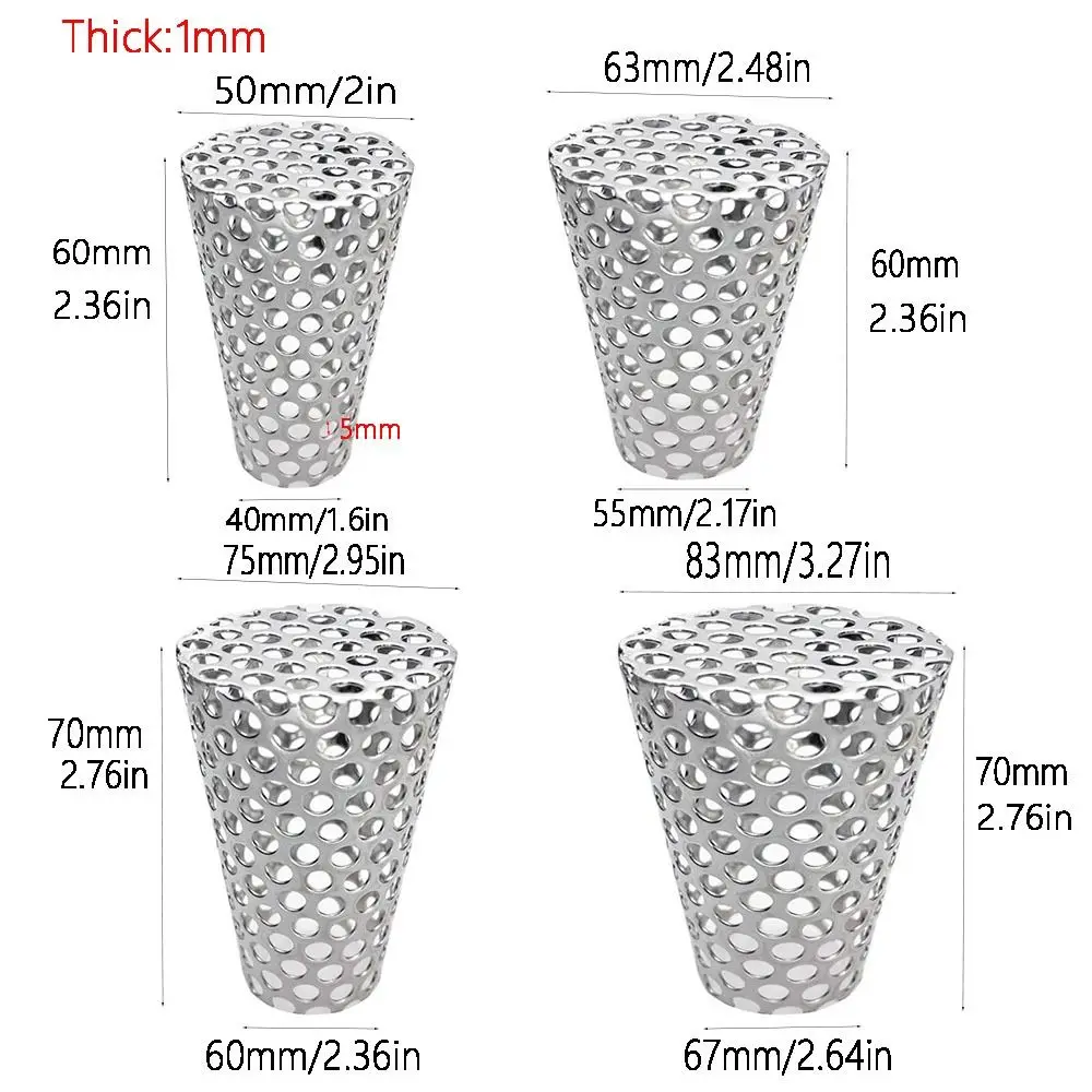 Anti Blocking Drainage Filter Plug Anti Insect Bird Stainless Steel Rooftop Floor Drain Cover Circular Shape Protectors