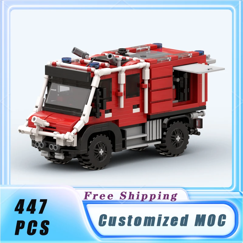 MOC Building Blocks nuovo tipo Wildland Fire Engine City Vehicle Model Bricks set assemblare Display giocattoli per bambini Puzzle Gifts