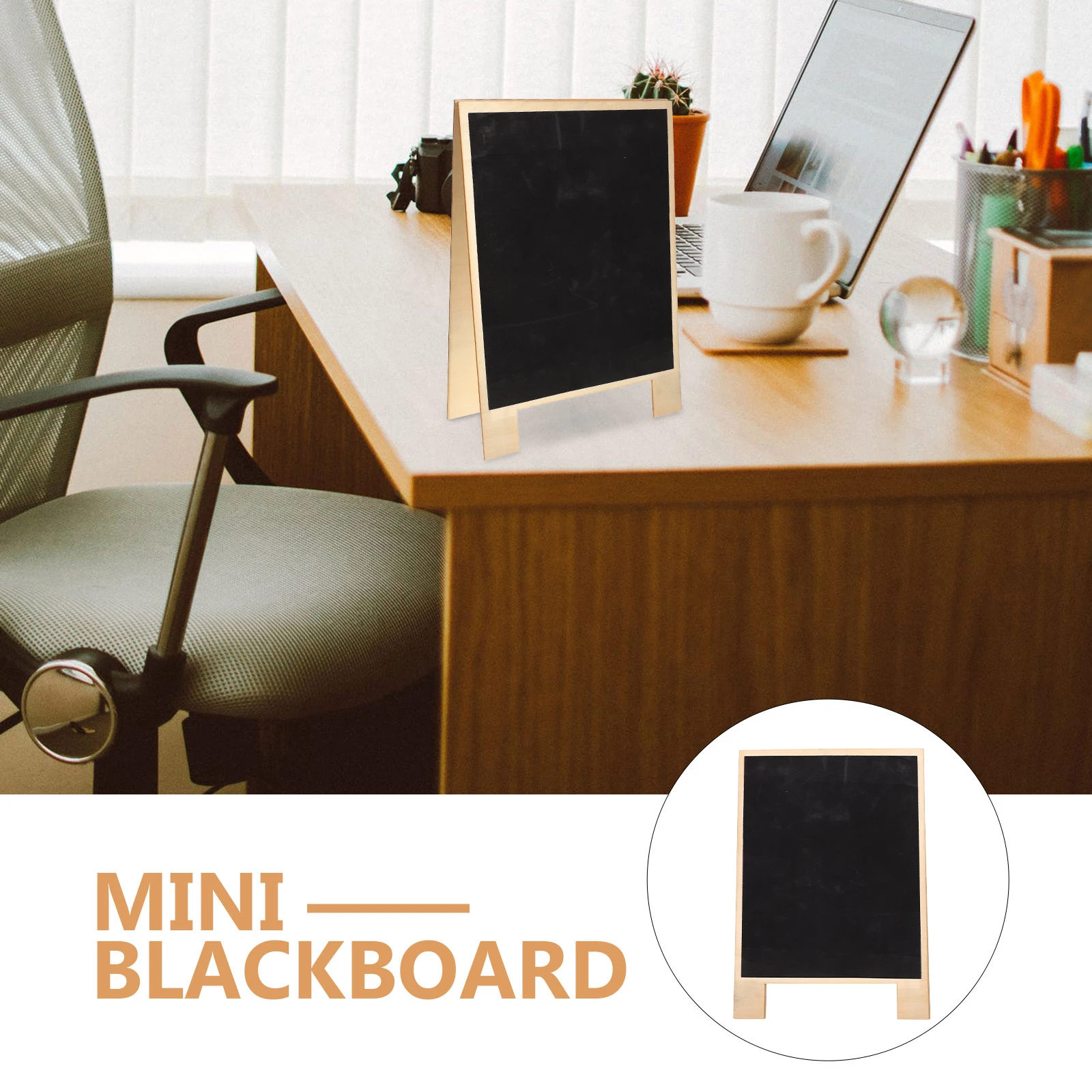 

Small Blackboard Message Board Wooden Frame Double Sided Chalkboard Signs For Food Table Desk Decor Writing Board Erasable