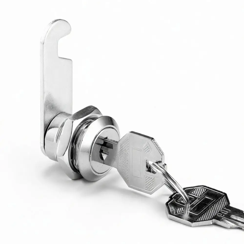 Replacement Cam Lock For File Cabinet Locker Drawer Office Furniture Security Metal Cylinder Iron Key Hardware Tool
