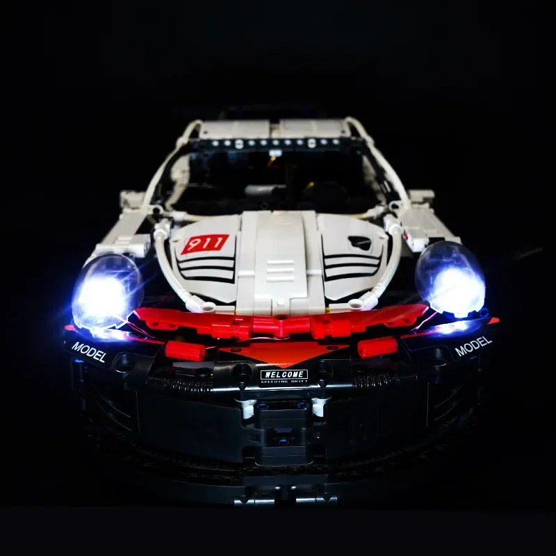 Led Light For LEGO Technical Car City RSR Race Vehicle Bricks 42096 20097 Not Included Building Blocks Car