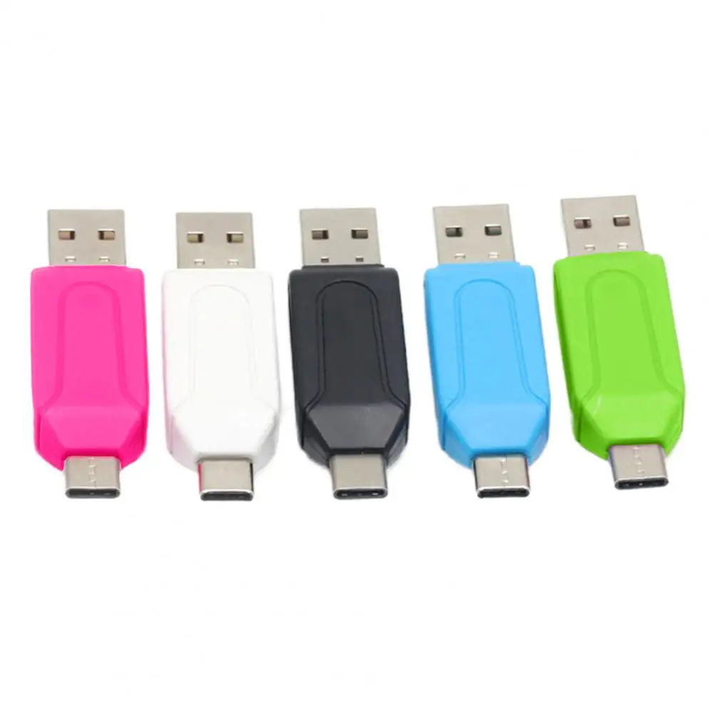 Кардридер 2 в 1, USB Type-C, кардридер для SD-карт