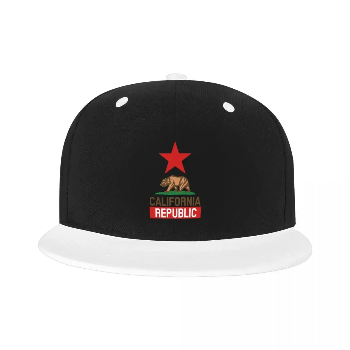 Unisex California Republic State Flag Boné de beisebol, urso ajustável, Hip Hop Hat, clássico, adulto, ao ar livre, mulheres, homens, 1846