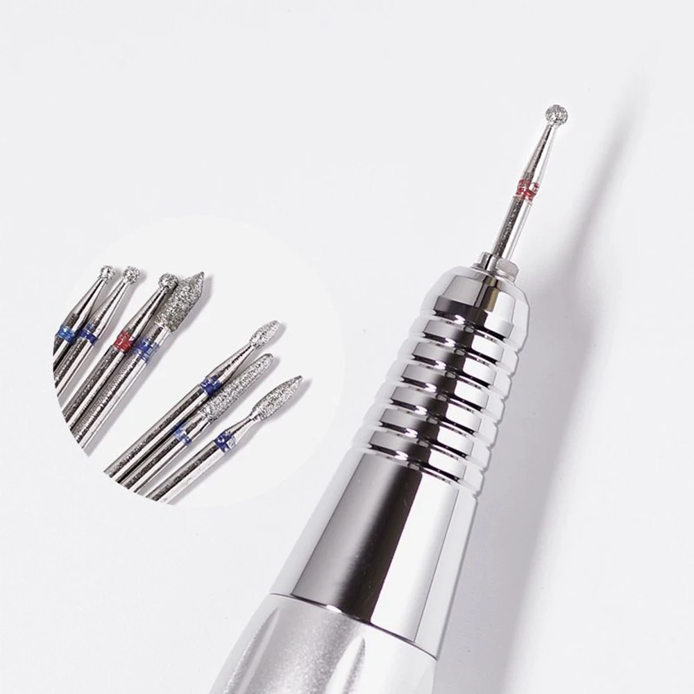 6 Teile/satz Nagel Bohrer Maschine Bits Wolfram Stahl Gel Entfernung Polieren Werkzeuge für Maniküre