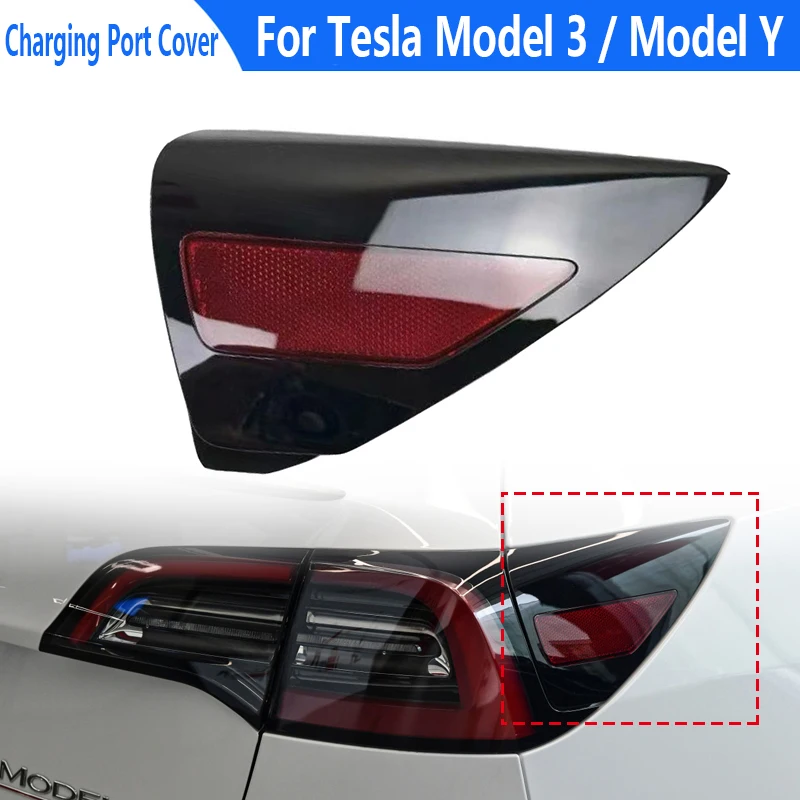 

Car Rear Tail Lights Panel Mount Reflector Cover For Tesla Model 3/Y 2017-2020 Car Tail Light Trim Car Accessories