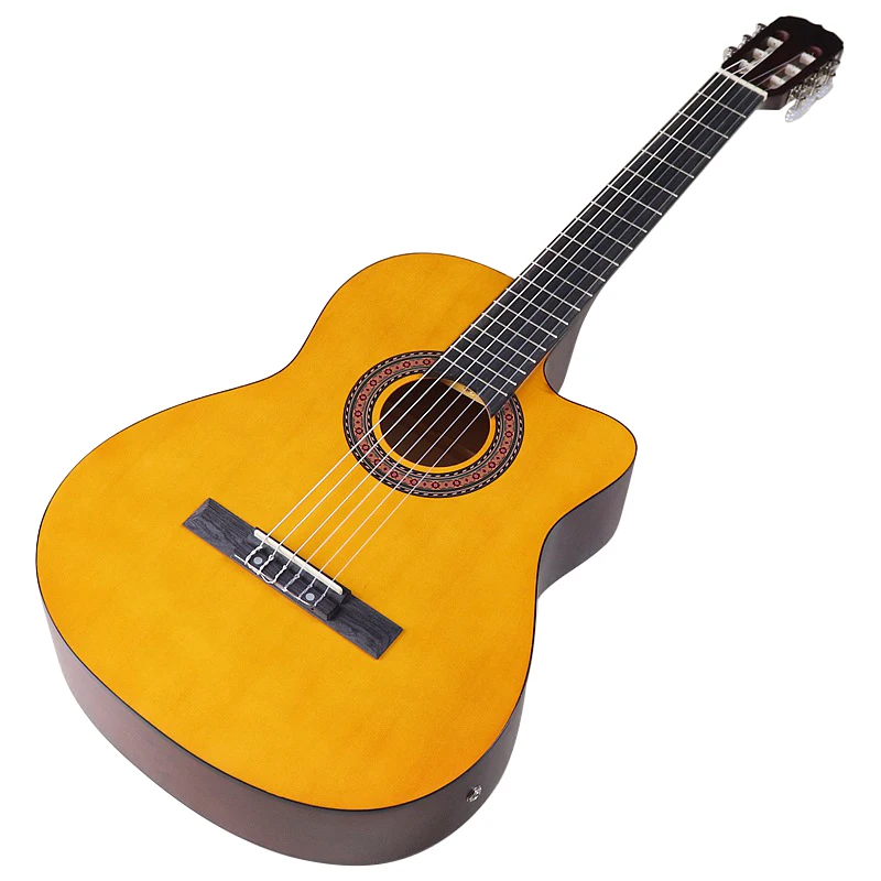 Classic Guitar 39 Inch 6 String Basswood Matte Finish Cutaway Design Guitarra Can Install EQ