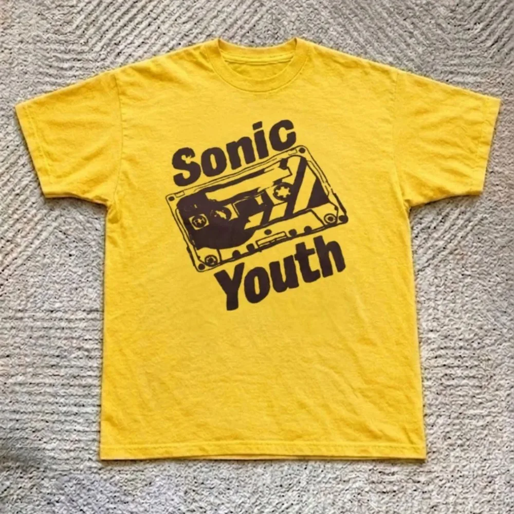 Sonic Youth Cassette Tape Alt Rock Band Logo Graphic Tee Cotton Mens Womens T-Shirt Summer Fashion Unisex Streetwear