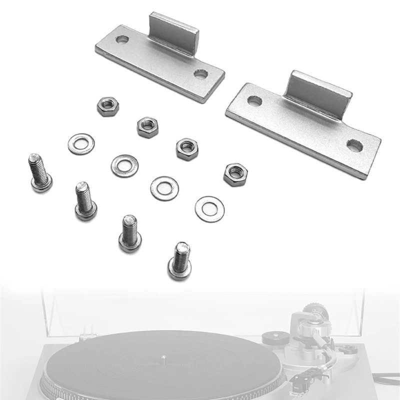 Set Engsel Perbaikan Pemutar Rekaman Penutup Tahan Debu Tab Perbaikan Braket Engsel Penutup Debu Meja Putar untuk Teknik SL-D1