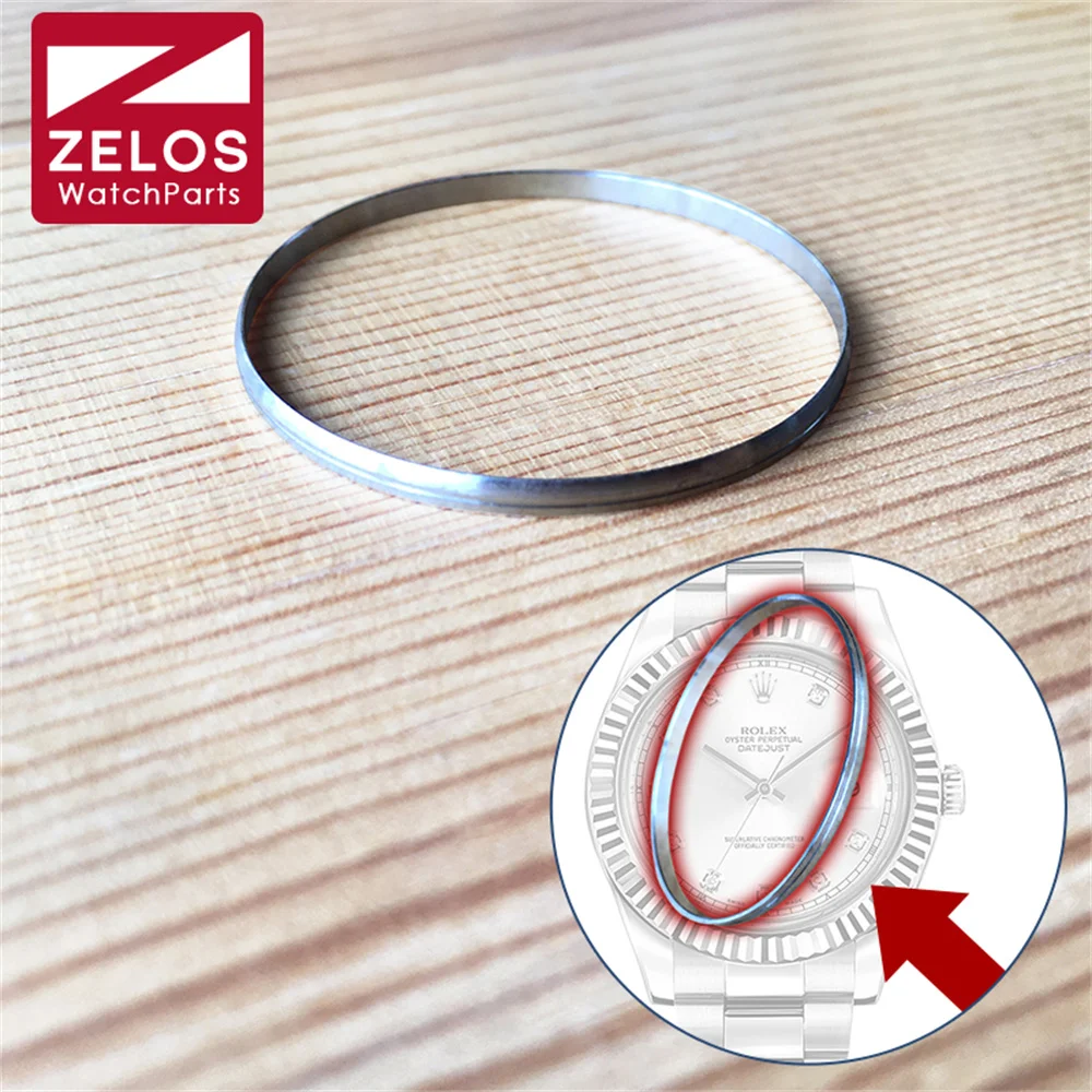 glass steel washer ring for Rolex Milgauss/datejust 41mm watch