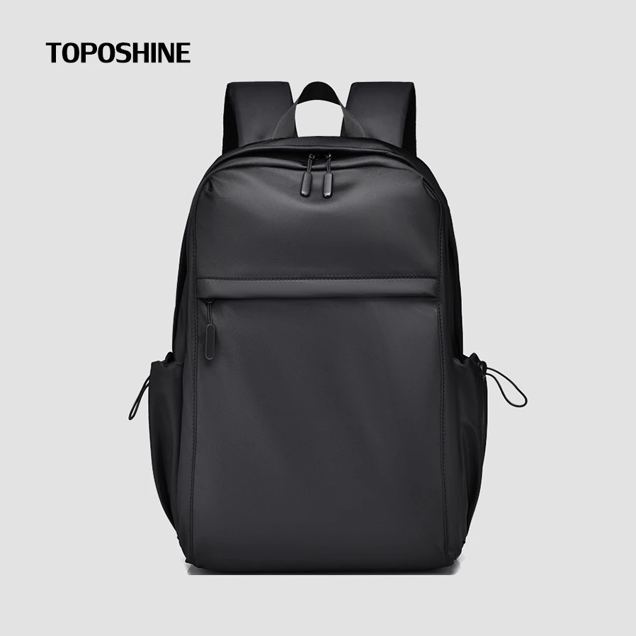 

Toposhine Solid Casual Backpack Schoolbag Fashion Business Travel Rucksack Durable Use Waterproof Oxford Outdoor Men Packsacks