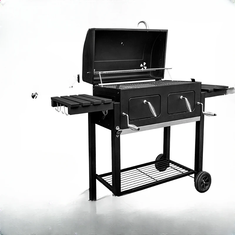 Courtyard charcoal grill, outdoor barbecue rack, home villa charcoal grill, meat grill, chicken, American charcoal grill BBQ