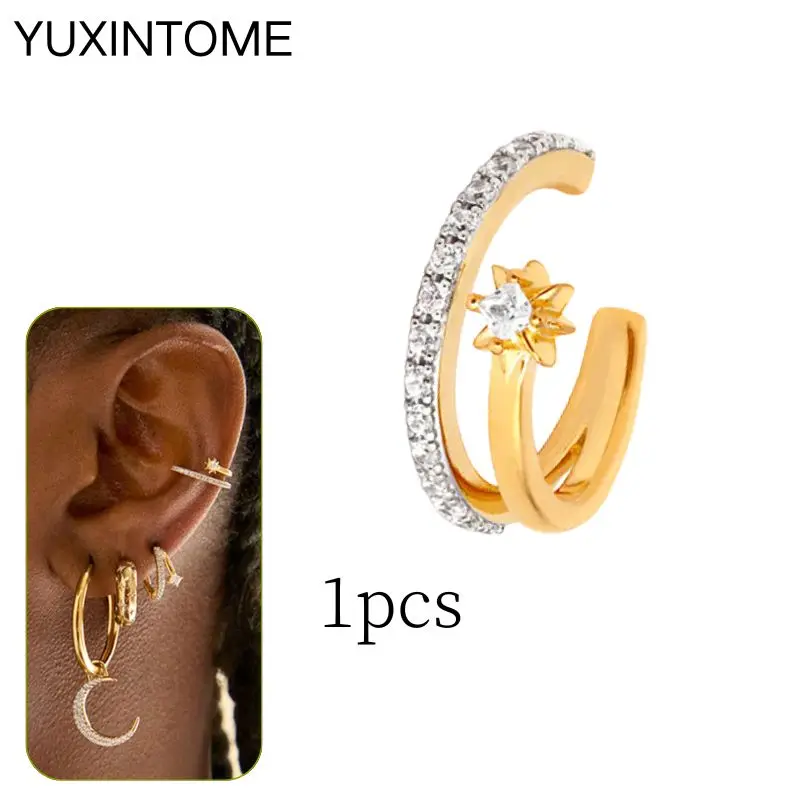 Women's 24K Gold Plated Punk Ear Cuff, No Piercing