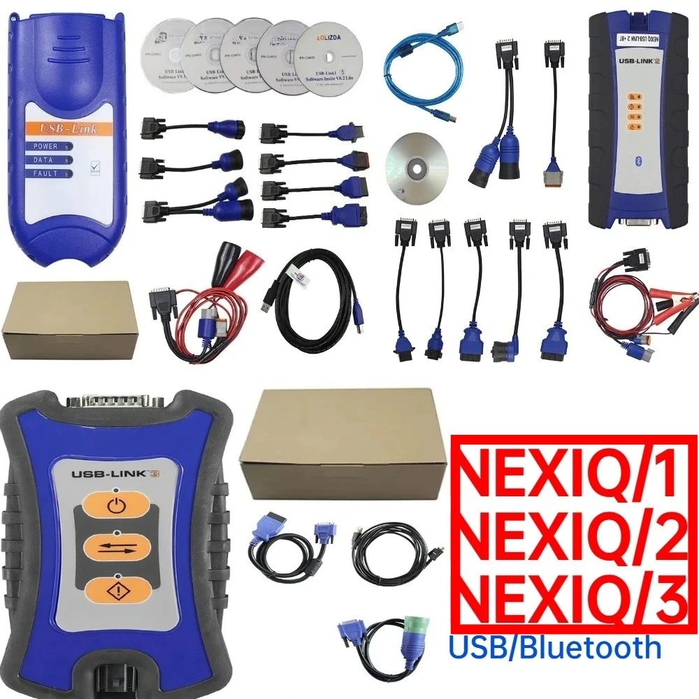 NEW ForNEXIQ1/2/3 USB BT LINK Spot sale Truck diagnostic Tool USB for Caterpillar for Cummins Heavy Duty Truck Scanners  link