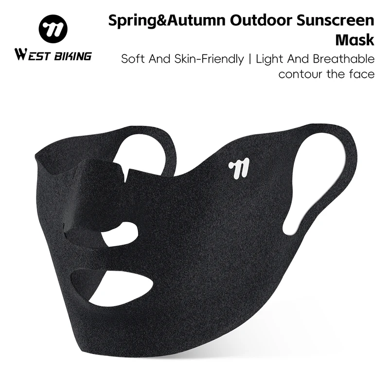 

WEST BIKING Солнцезащитный крем для лица Спортивная маска Дышащая тонкая секция Висячие уши Спортивная солнцезащитная маска Унисекс Открытая велосипедная маска