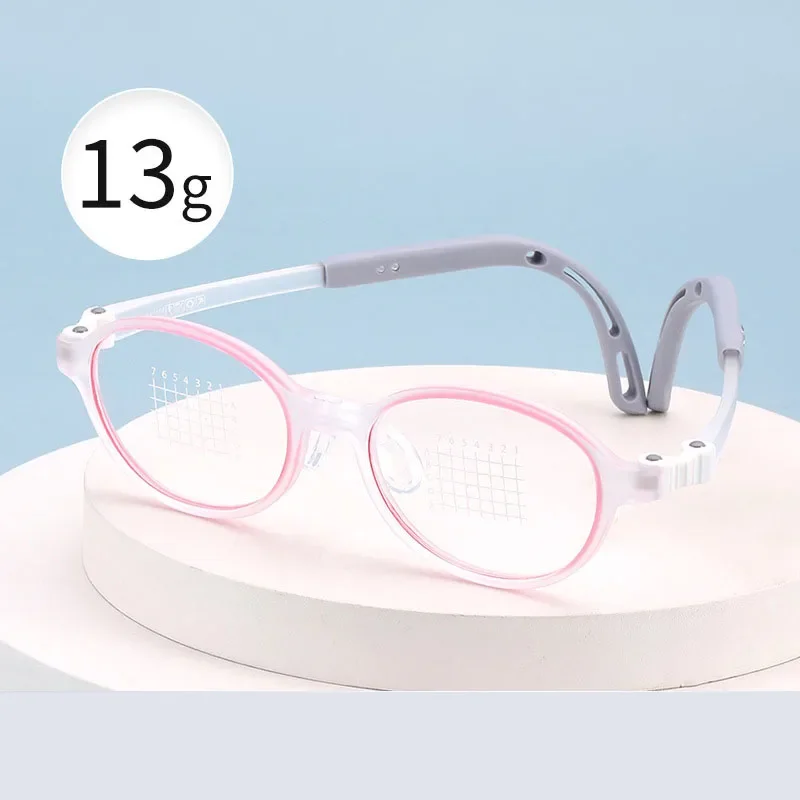 

Children's Silicone Glasses Frame, Free Accessory Box, Silicone Memory Hinge, Ultra-light Children's Glasses Frame. Gafas Dama