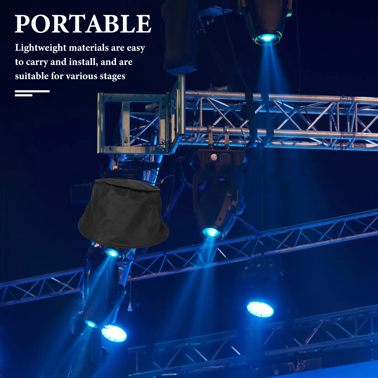 Waterproof LED Stage Light Rain Cover for Moving Head Lights – Transparent Outdoor Weatherproof Protector with Easy Installation