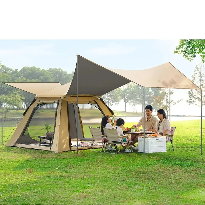 

Family Outdoor Fast Asphalt Automatic Camping Tent Portable Lightweight Sunscreen Waterproof