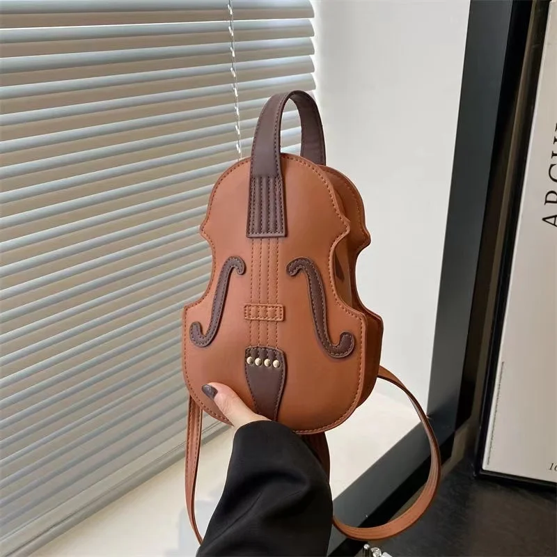 2025 lady girls casual versatile make you a musician violinist violin backpack mini chest bag shoulder bag