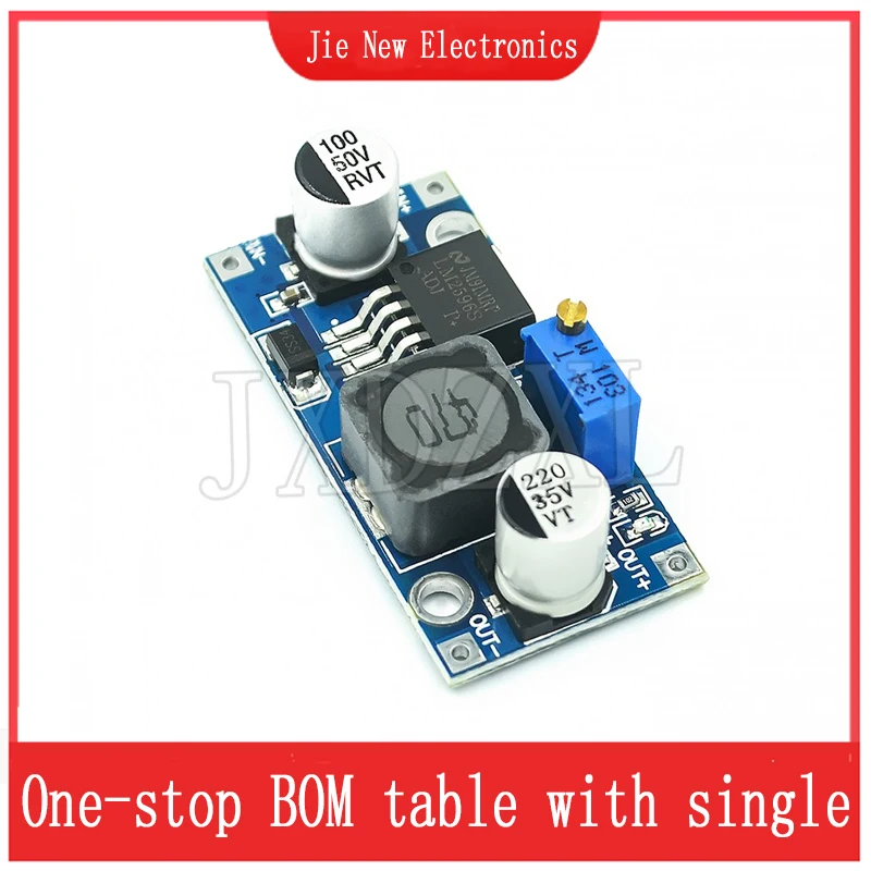 5PCS DC-DC Step Down Converter Module DC 4.0~40 to 1.3-37V Adjustable Voltage Regulator LM2596S-ADJ LM2596S LM2596 ANNUOSENCHIP