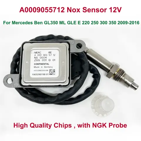 A0009055712 0009055712 메르세데스-벤츠 GL350 ML GLE E 220 250 300 350 2009-2016 용 고품질 전면 질소 산소 NOX 센서